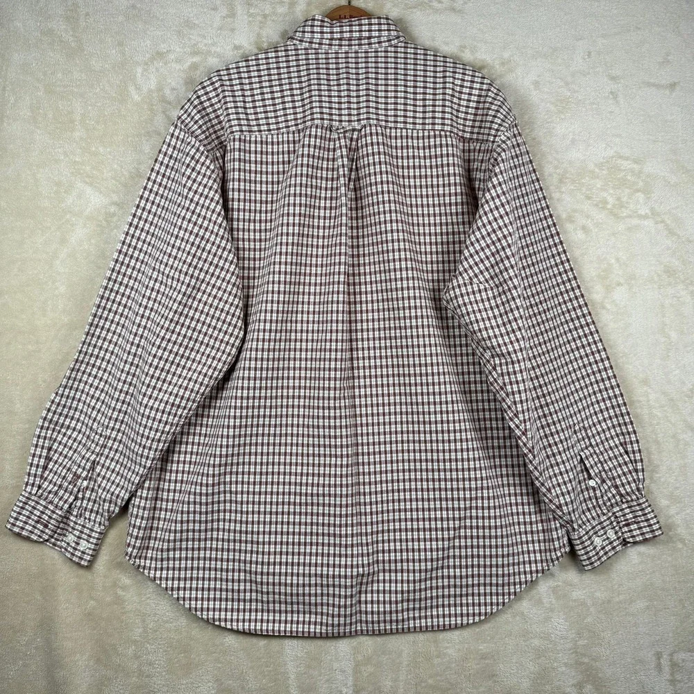 Eddie Bauer Mens‎ Plaid Button Down Shirt Long Sleeve Cotton Size L